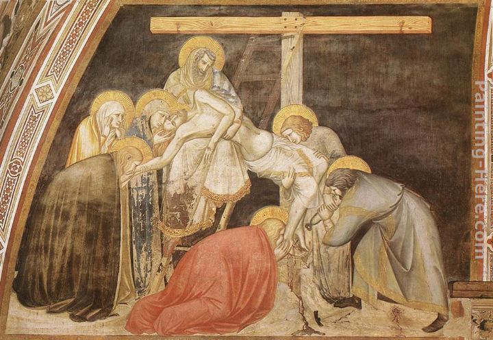Deposition painting - Pietro Lorenzetti Deposition art painting